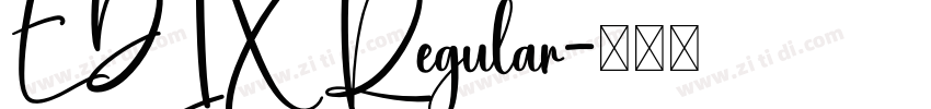 EDIX Regular字体转换